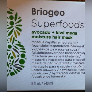 Briogeo Superfoods Avocado + Kiwi Mega Moisture Hair Mask — New in Box